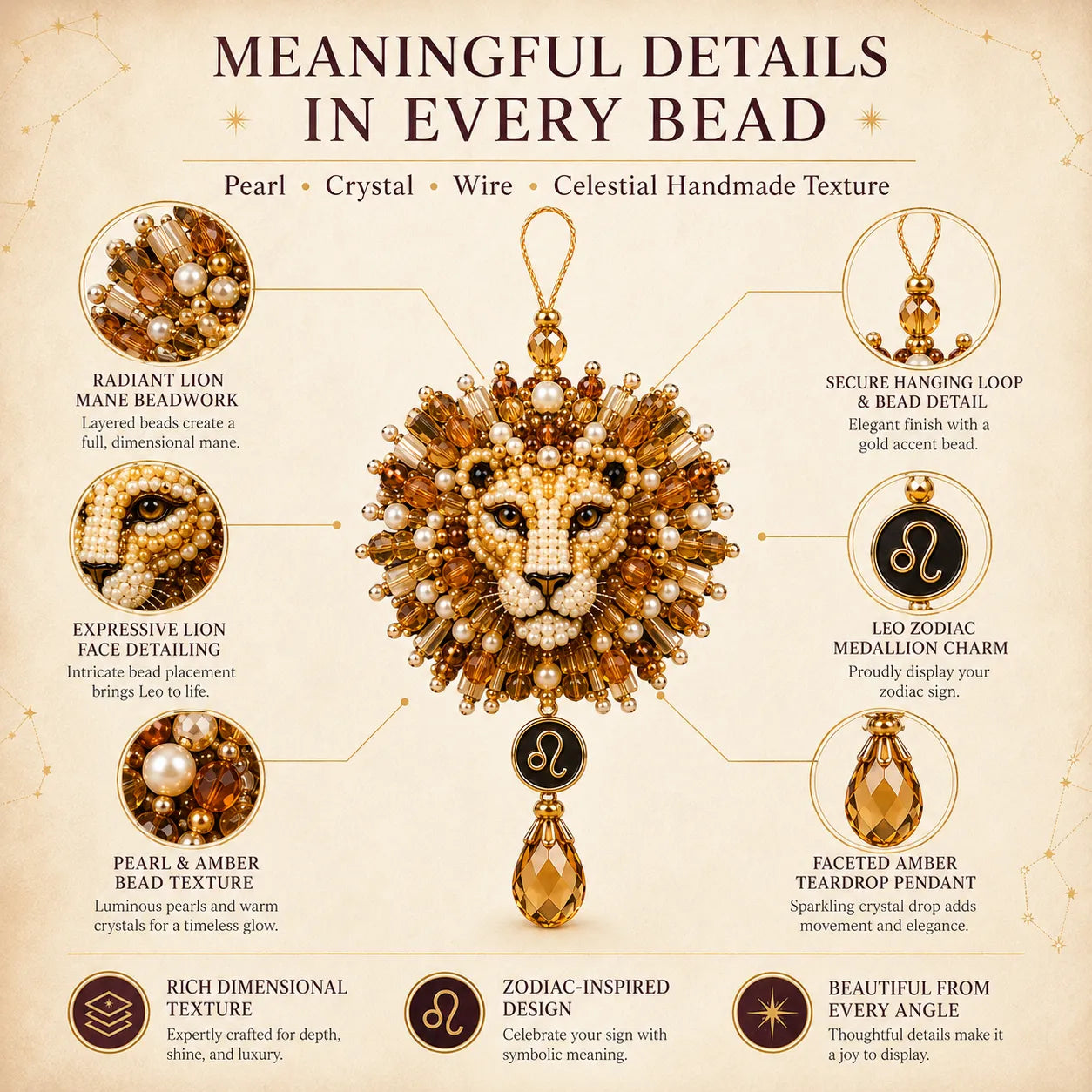 ✨ Zodiac Blessing Beaded Ornament DIY Kit