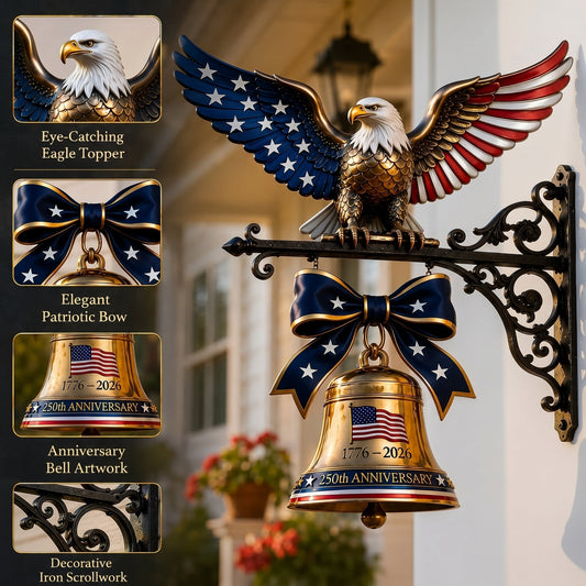 🎊 Ring in the Semiquincentennial: 1776-2026 "Spirit of Liberty" Eagle Bell 🛒 | Buy 2 Get Free Shipping