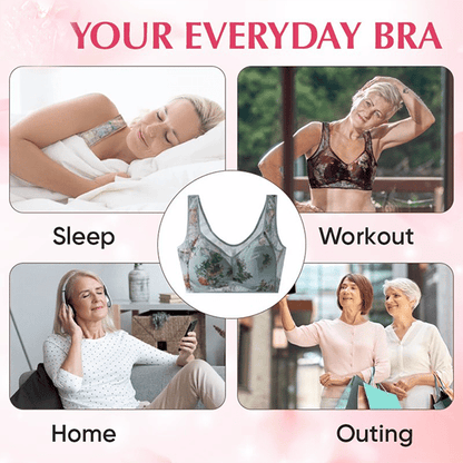 🔥Cooling Comfort Bra Made From Ice Silk And Lace👍