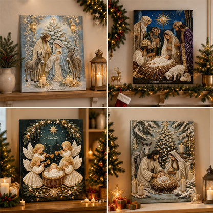 🎄 LAST DAY 49% OFF –🌟 Nativity Scene Diamond Painting Kit