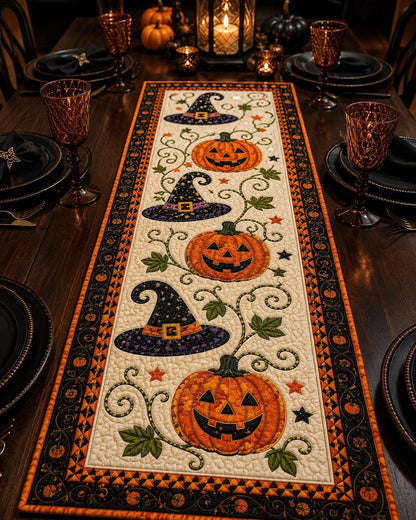 🎃Autumn Spell Quilted Table Runner