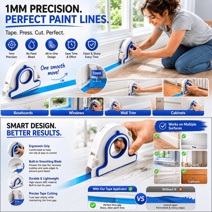 🏠High-efficiency Painter Masking Tape Applicator
