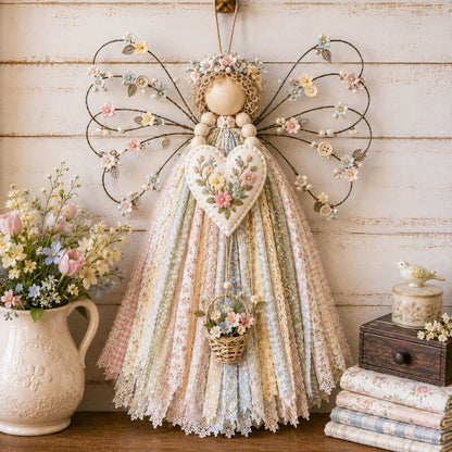 🪽 Angel Fabric Hanging DIY Kit - Stitch a Little Blessing That Stays Forever