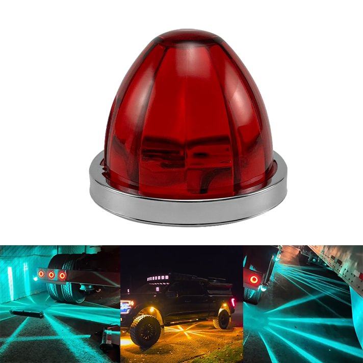 LED Watermelon Light Indicator Side Marker Signal Light Suitable For All Trucks, Trailers, Construction Vehicles, Pickup Trucks, Off-Road Vehicles, Etc.