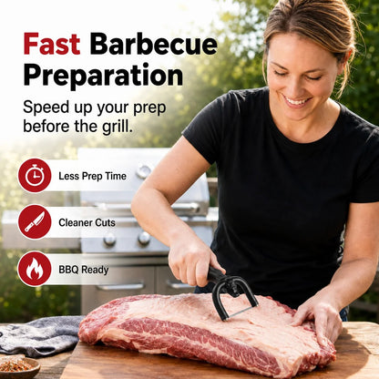 🥩 Handheld Fat Trimmer for Beef & Pork BBQ Prep