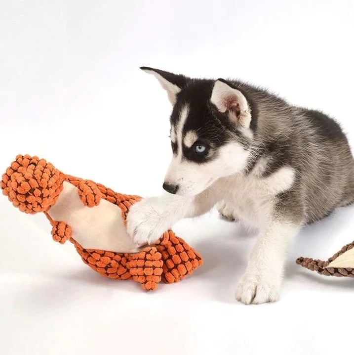 🔥 Robust Dino Squeaky Dog Chew Toy: The Anxiety Buster for Your Pup!
