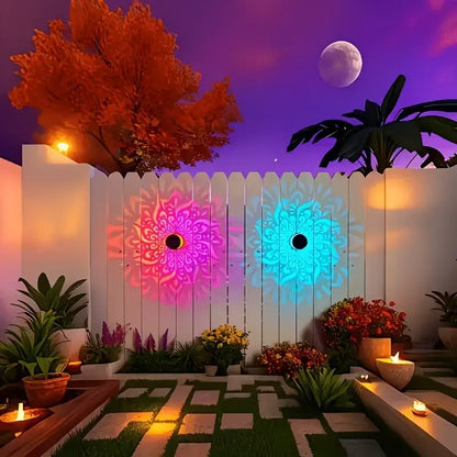 🌟Solar Fence Lights Metal Solar Powered
