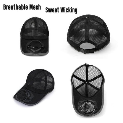 🧢 2026 Pro Outdoor Cooling Hat ❄️ Dual-Power Fan Cap🥳Buy 2 Get 10% Off