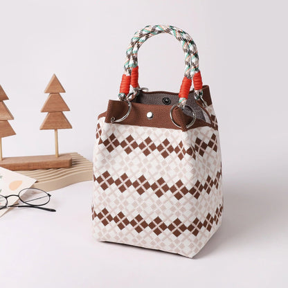 🔥HOT SALE🔥👜🏅Boho Woven Polyester Bucket Bag