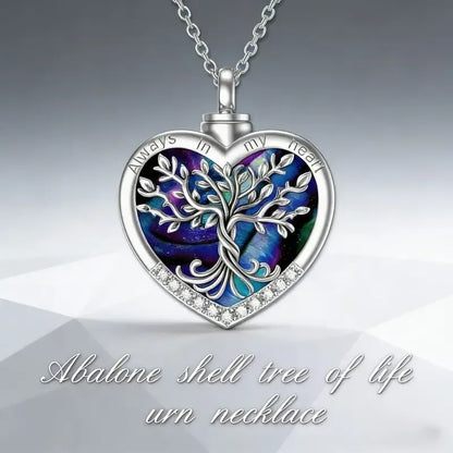 🌳❤️Heart Tree of Life Cremation Memorial Pendant | symbolizing the eternal continuity of life and love.