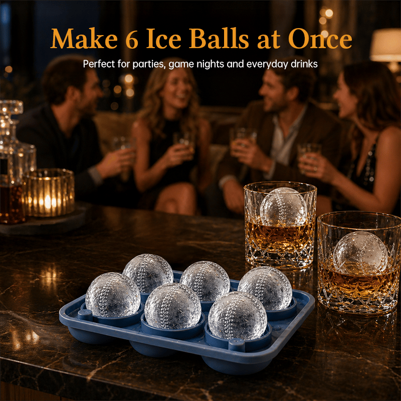 🧊⚾Baseball-Shaped Ice Ball Mold 🥃