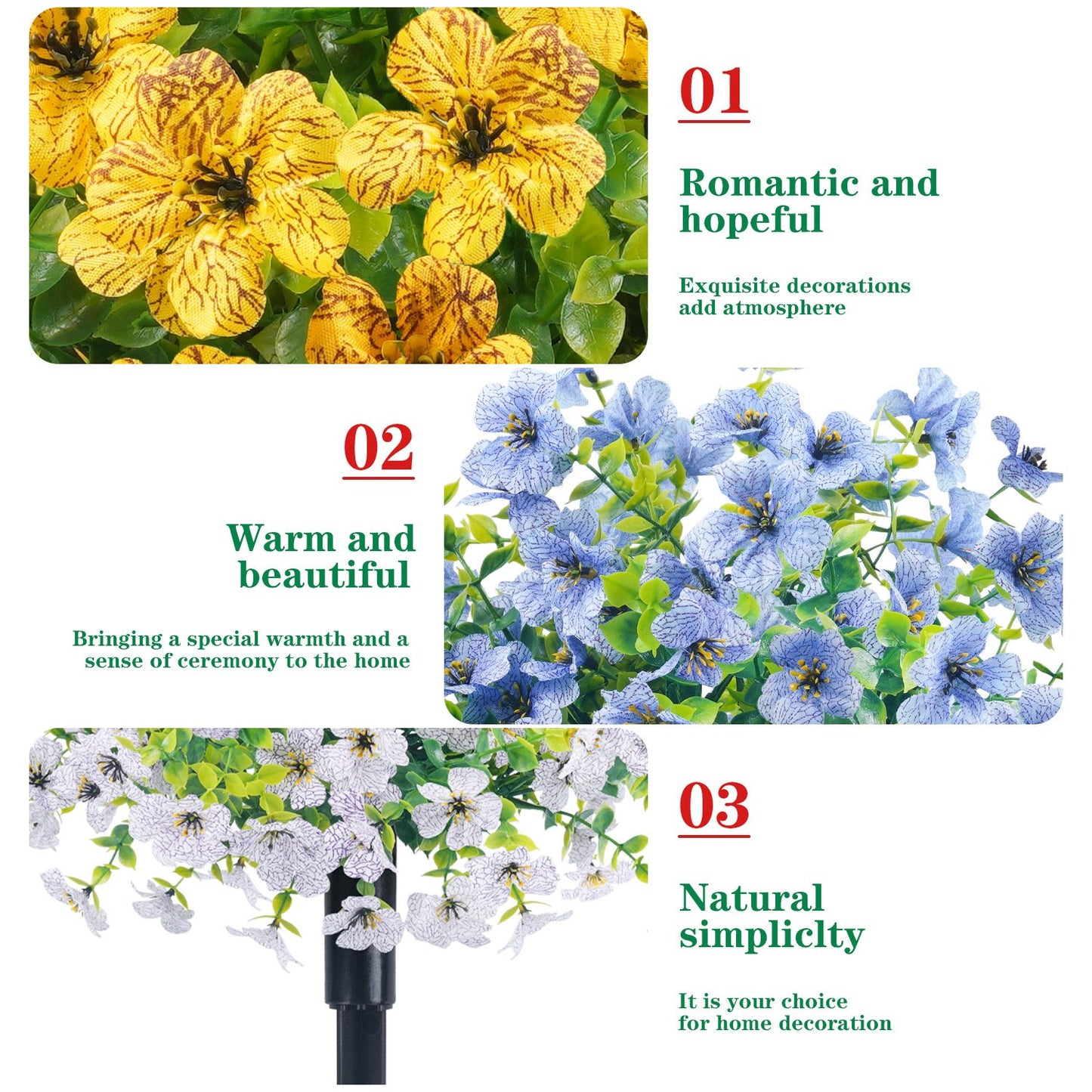 🎁 Last Day Sale - 50% Off 🔥Outdoor/Indoor UV Resistant & Waterproof Artificial Flower Decor🌱