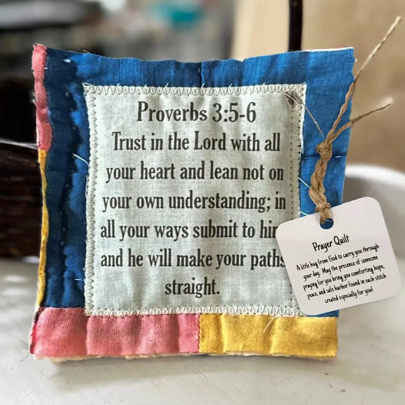 🔥Limited Time Buy 1 Get 1 Free🔥✝️Best Encouraged And Blessed Gift-Prayer Quilt with cross inside