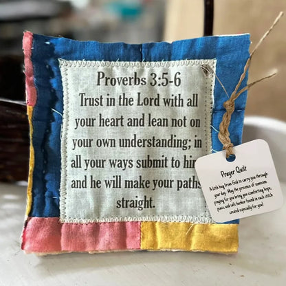 🔥Limited Time Buy 1 Get 1 Free🔥✝️Best Encouraged And Blessed Gift-Prayer Quilt with cross inside