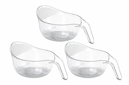 🔥 3-Pack Kitchen Strainer Bowl – Wash, Rinse & Drain in Seconds