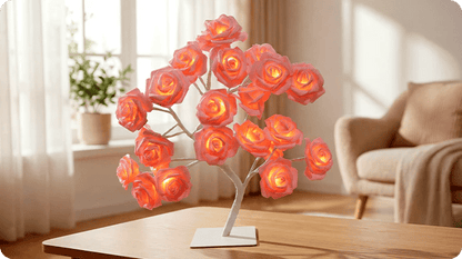 📢📢70% OFF!!⏰🌹Rose Flower Design Tree Night Light🌟