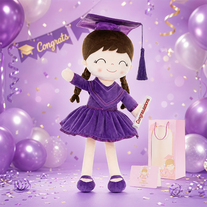 🎓💖 Graduation Girl Plush Doll –  Keepsake Gift for Class of 2026