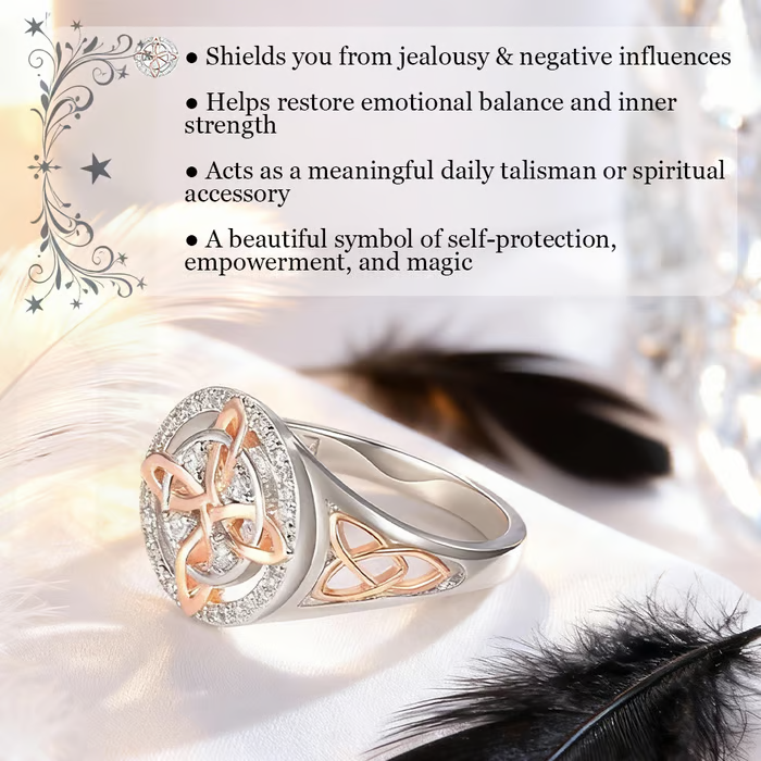 🔮Handmade Witch’s Return-Knot Protection Ring✨