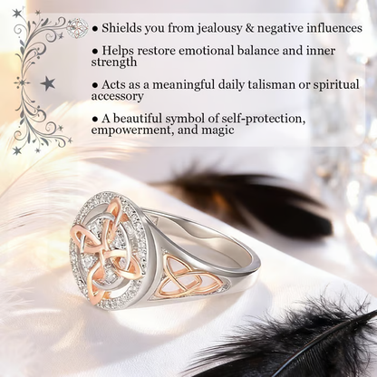 🔮Handmade Witch’s Return-Knot Protection Ring✨