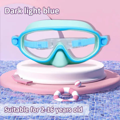 🏊‍♀️Buy 1 Get 1 Free🏊‍♀️-HD children's large frame waterproof and anti-fog swimming goggles