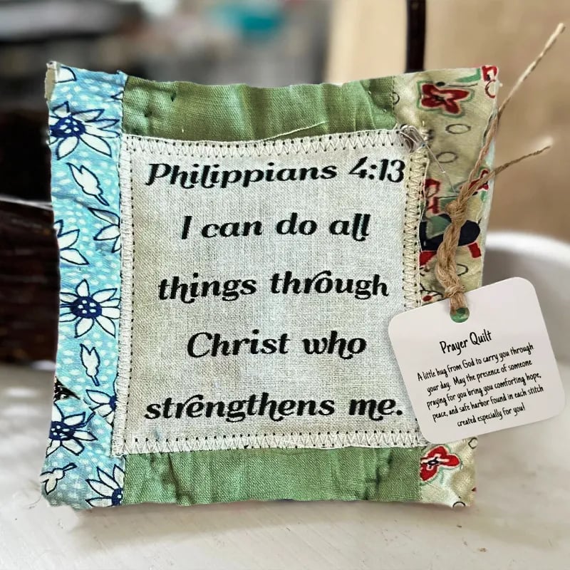 🔥Limited Time Buy 1 Get 1 Free🔥✝️Best Encouraged And Blessed Gift-Prayer Quilt with cross inside