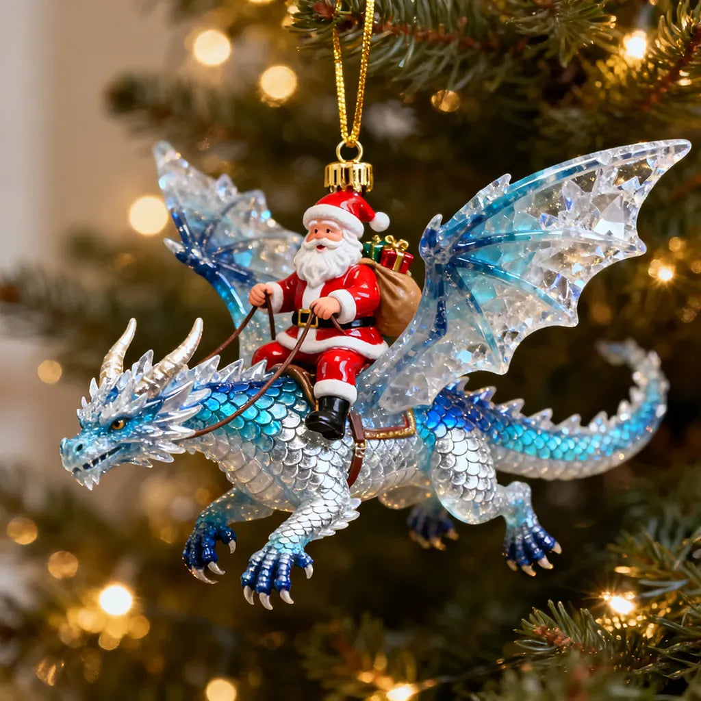 🎄 Santa's Dragon Riders Ornament Collection – A Magical Christmas Keepsake