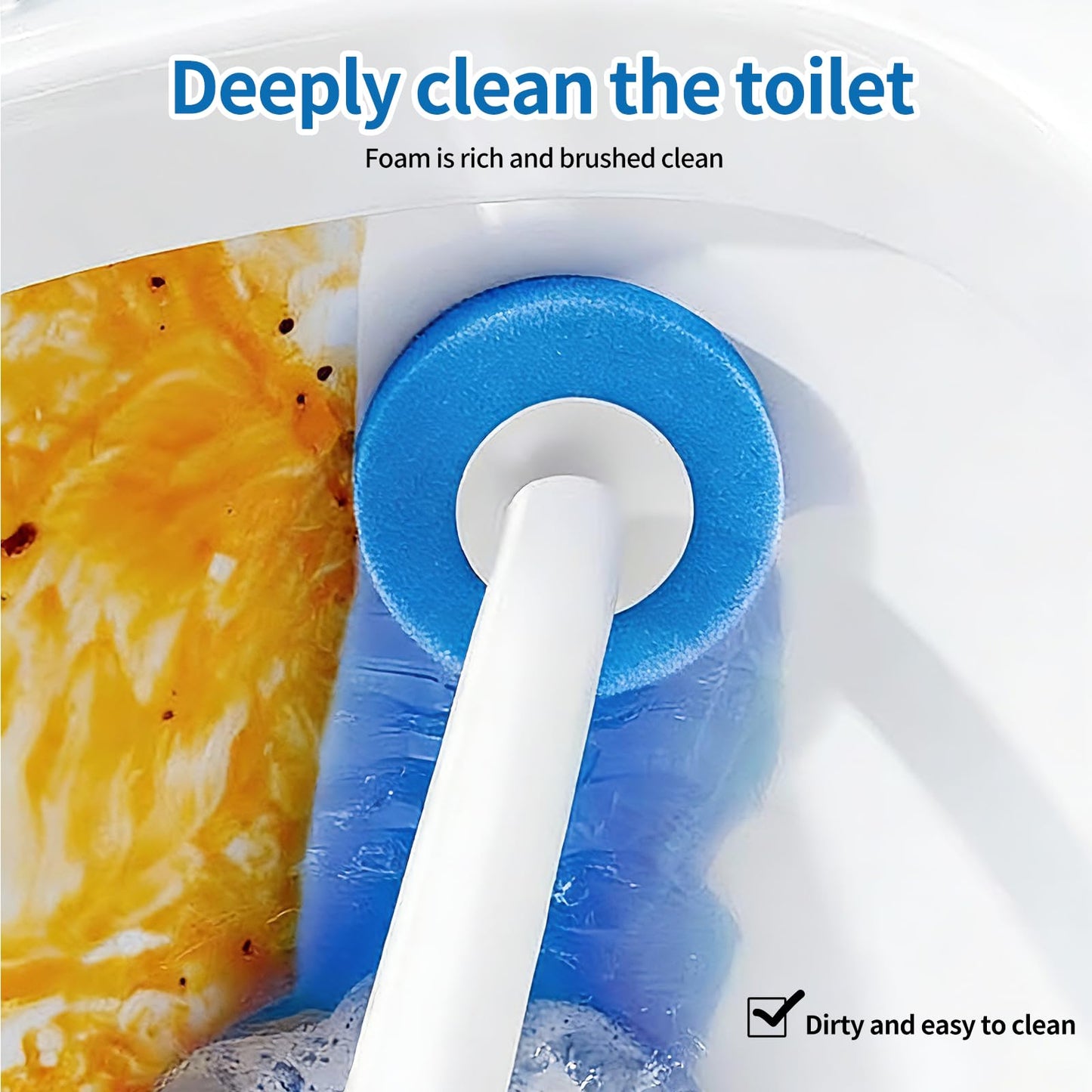 🚽 Disposable Toilet Brush System with Replaceable Cleaning Refills ✨