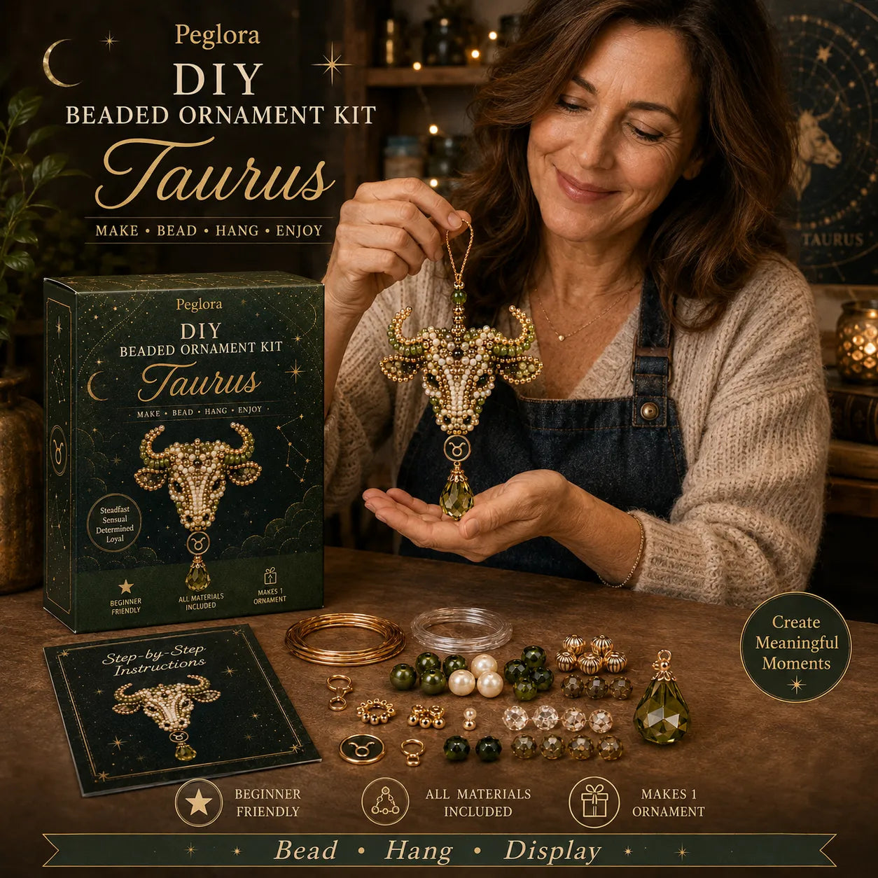 ✨ Zodiac Blessing Beaded Ornament DIY Kit
