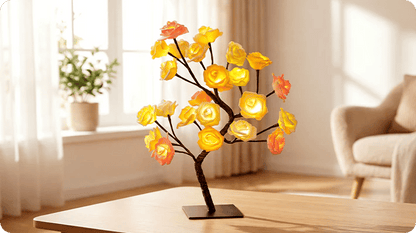 📢📢70% OFF!!⏰🌹Rose Flower Design Tree Night Light🌟