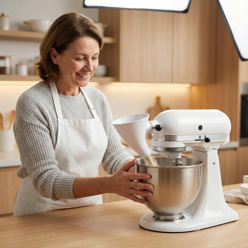 🔥This Week 50% OFF - ✨Flour Funnel for Kitchen Aid Stand Mixer🥳Buy 2 Get 10% Off