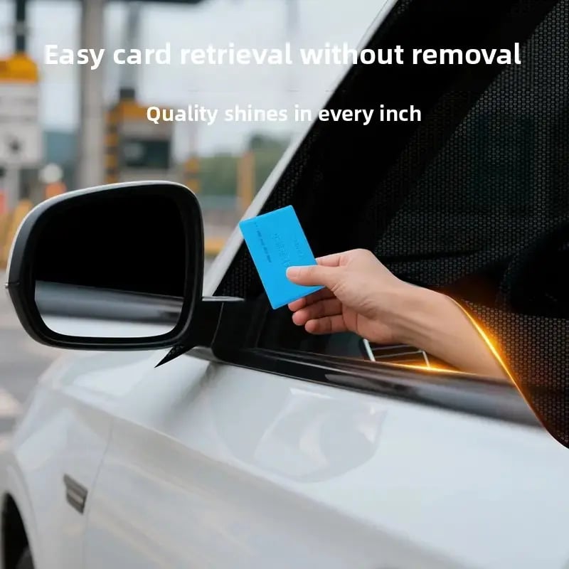 Car Anti‐Mosquito Screen/Net, 4 Pack Car Sunshade Curtain, Mosquito Net For Car Glass, Privacy Window Mesh