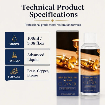 🔩TARNISHED BRASS? FIX IT FAST!🔩 Polish & Cleaner – Removes Oxidation, Restores Shine, Gentle on Surfaces – Easy Application! 🧽
