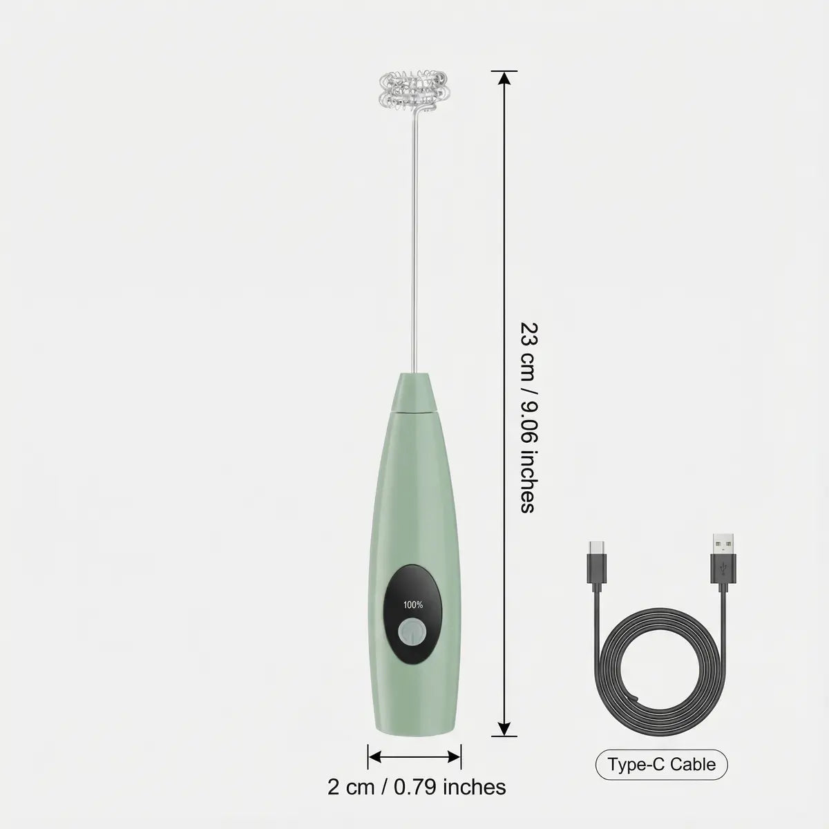☕ Portable Electric Frother – Rich Creamy Foam Anytime