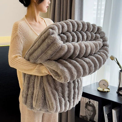 🎀Popular thickened plush nap blanket