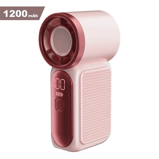 ✨ Mini Pocket Fan with LED Screen – Powerful Portable Cooling
