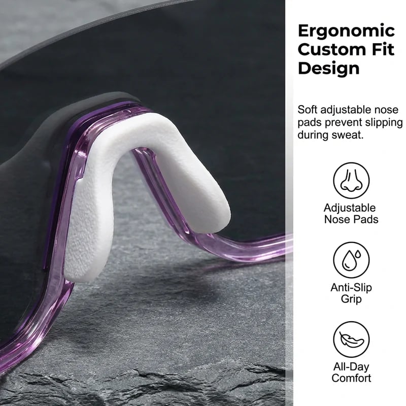 Large Frame UV Protection Sports Glasses