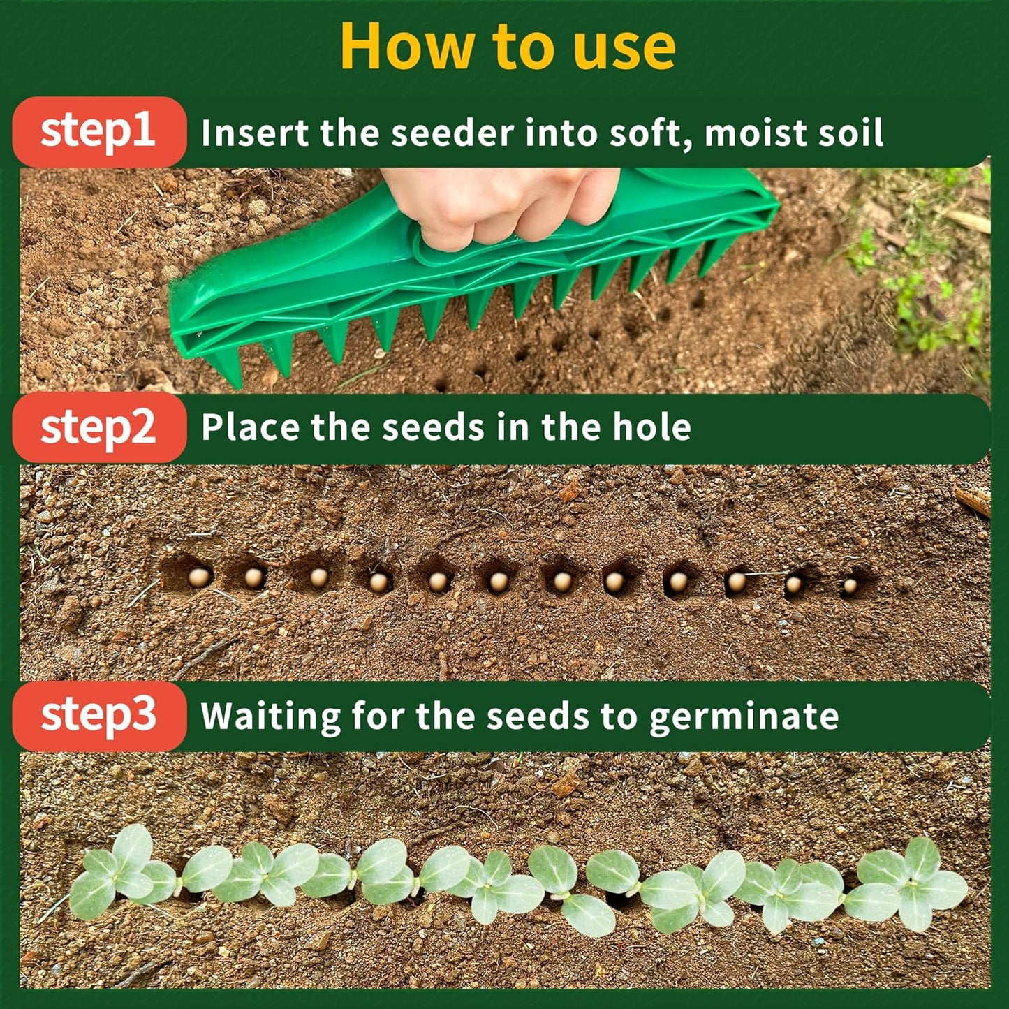 🌱 Transform Your Garden - ✨Professional Garden Dibber – Effortless Seed Planting Tool🔥BUY 2 GET 10% OFF