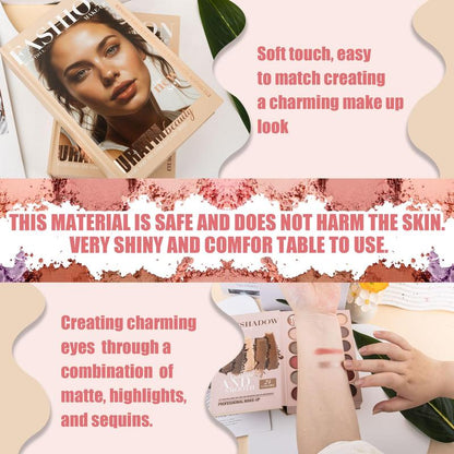 24-Color Eyeshadow Palette - 5-Layer Book-Style Makeup Palette with 67 Pro Shades(✨WATERPROOF AND LONG-LASTING)