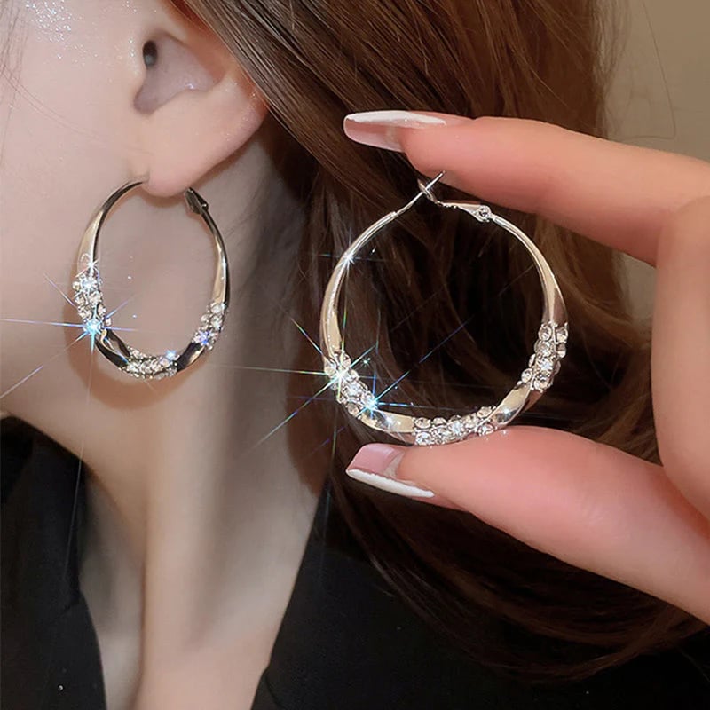 💖Circle Earrings with Zirconia