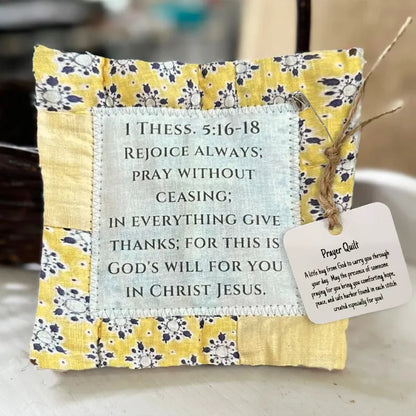 🔥Limited Time Buy 1 Get 1 Free🔥✝️Best Encouraged And Blessed Gift-Prayer Quilt with cross inside