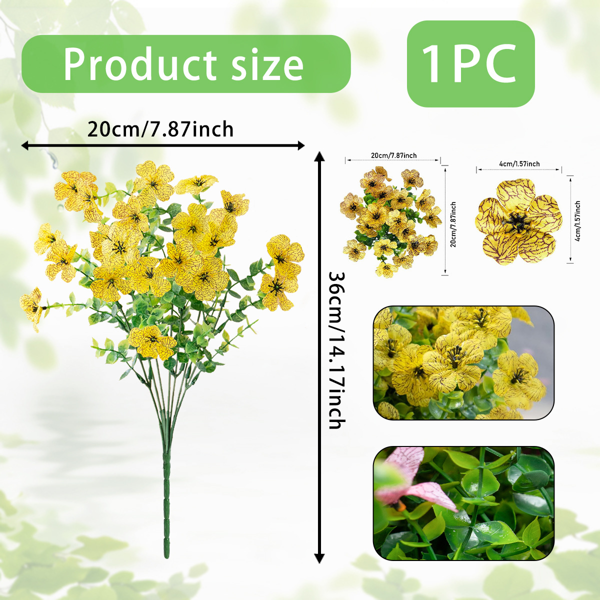 🎁 Last Day Sale - 50% Off 🔥Outdoor/Indoor UV Resistant & Waterproof Artificial Flower Decor🌱