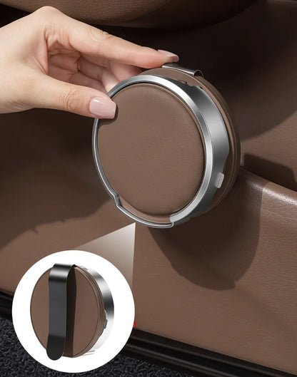 Universal Foldable Car Cup Holder with Hook – Space-Saving Vehicle Drink Organizer