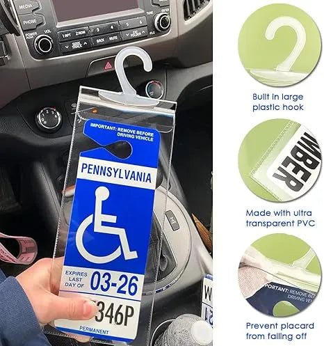 🔥🚗 Handicap Parking Placard Holder