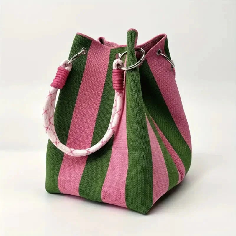 🔥HOT SALE🔥👜🏅Boho Woven Polyester Bucket Bag