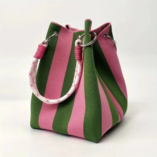 🔥HOT SALE🔥👜🏅Boho Woven Polyester Bucket Bag