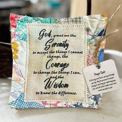🔥Limited Time Buy 1 Get 1 Free🔥✝️Best Encouraged And Blessed Gift-Prayer Quilt with cross inside
