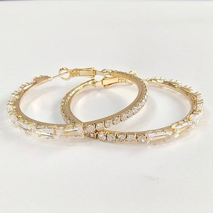 💎 50% OFF NOW! ✨ Women's Sparkling CZ Hoop Earrings – Micro-Paved, Lightweight  Bold Design – Elegant, Versatile & Perfect Gift 💫