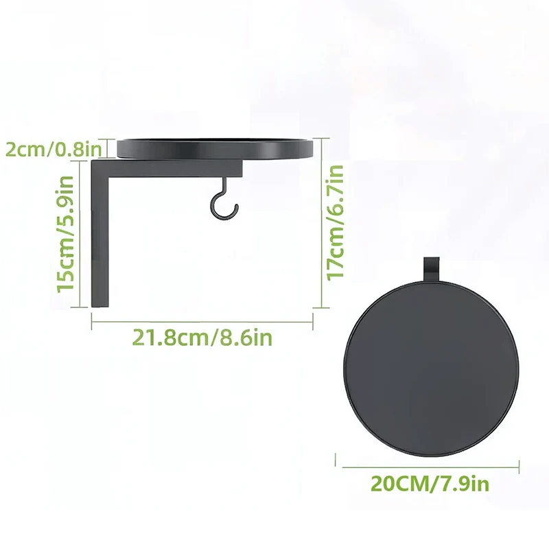 Wall-Mounted Metal Bird Bath – Antique Bronze Finish 🐦🛁🧱🏡