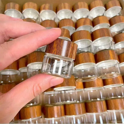 🌿 Portable Mini Glass Storage Jars