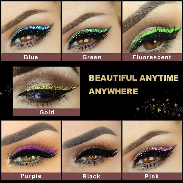 💖REUSABLE SELF-ADHESIVE EYELINER & GLITTER EYELASH STICKERS💖